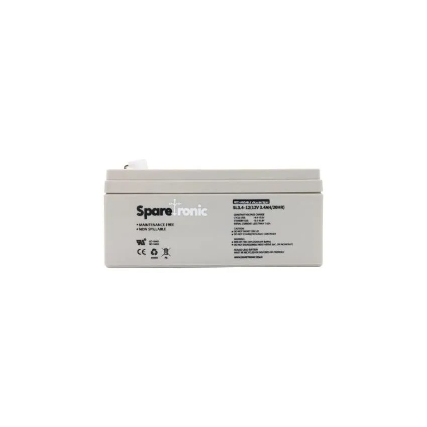 SL3.4-12 - Sparetronics, 3.4Ah, 12V, Lead-Acid Battery