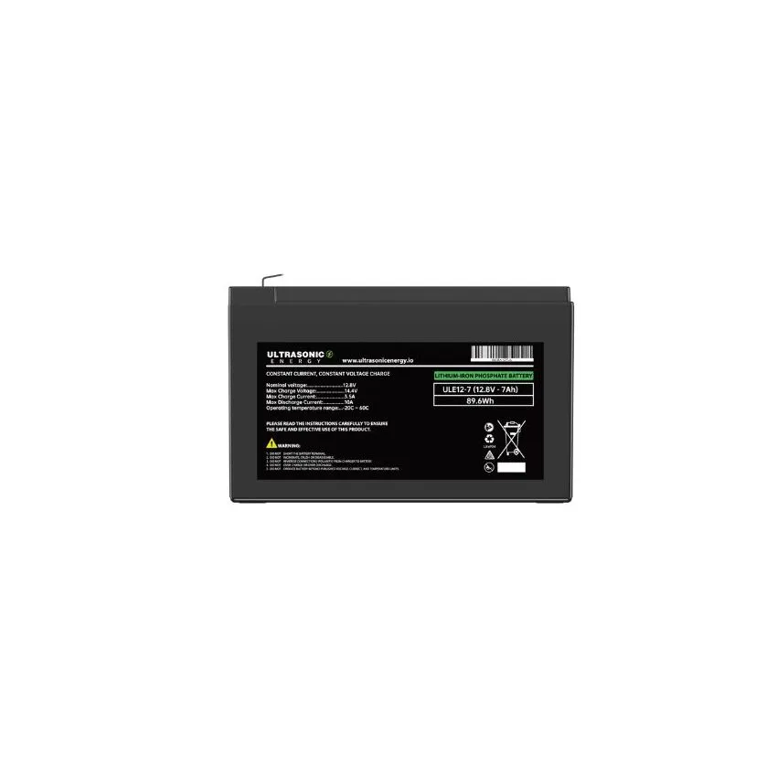 ULE12-07 LiFePO4 Battery VOLTAGE: 12.8V CAPACITY: 7AH