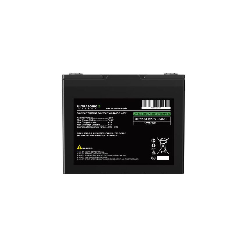 ULE12-84 LiFePO4 Battery VOLTAGE: 12.8V CAPACITY: 84AH