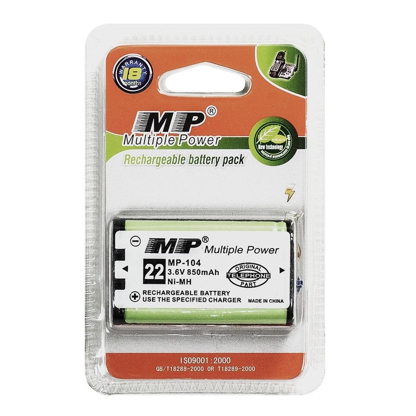 MP‑104 Ni‑MH Rechargeable Battery Pack, 3.6 V 850 mAh