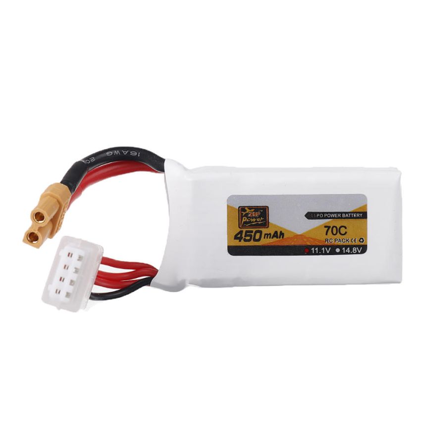 3s Li-Po Battery 25C, 450mAh, 11.1V