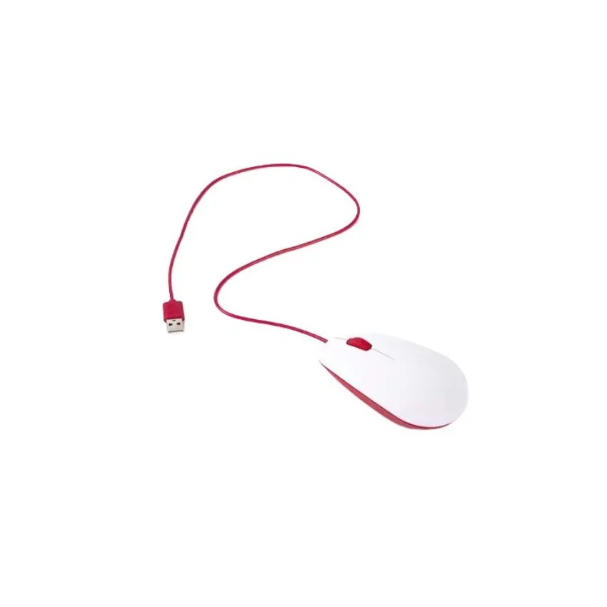 SC0442 ,Raspberry Pi USB Optical Mouse Red/White