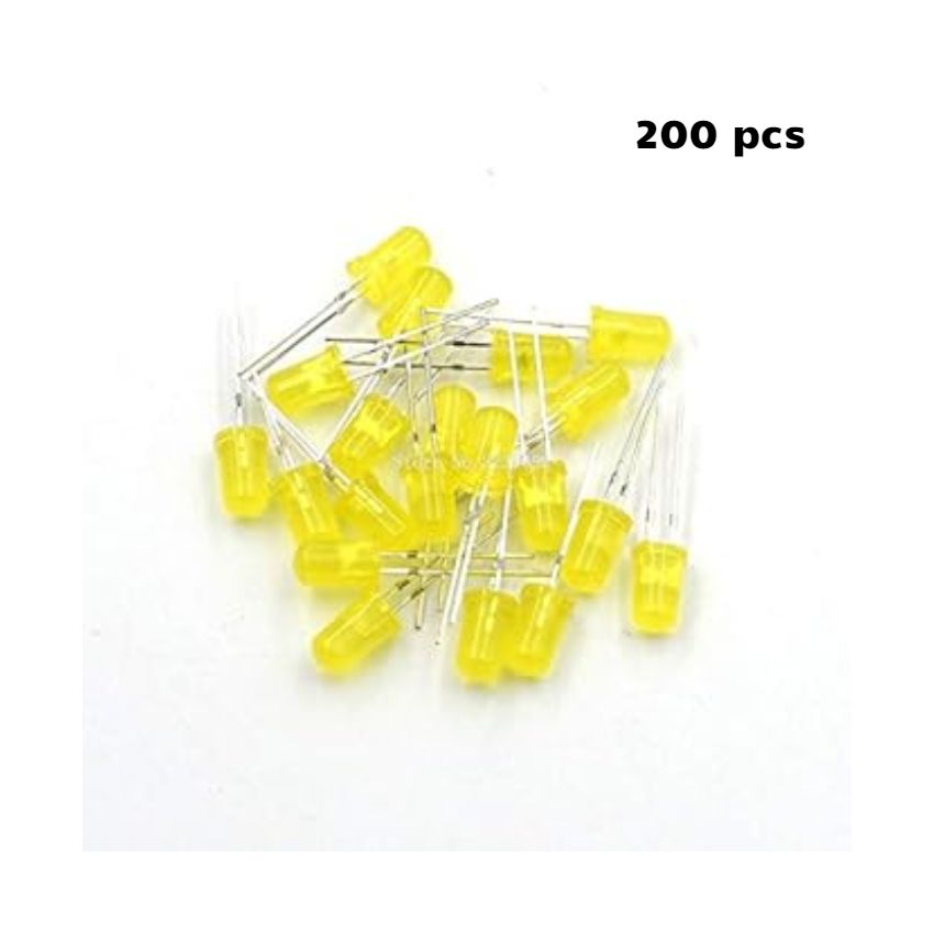 5MM LED YELLOW 200pcs/pack