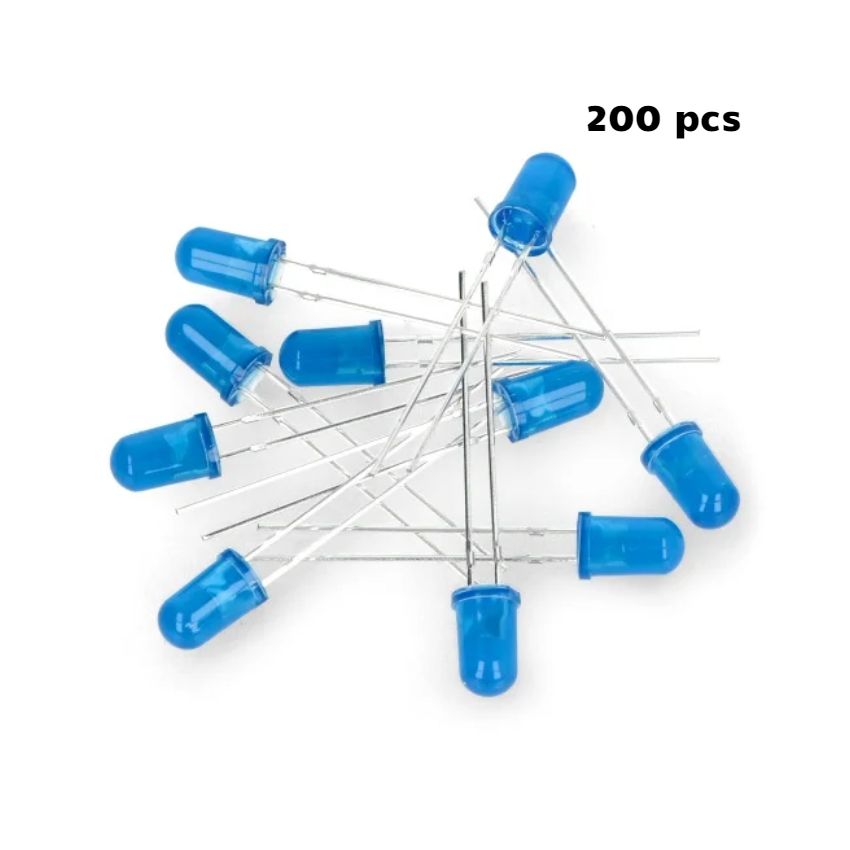 5MM CRYSTAL LED BLUE 200pcs/pack