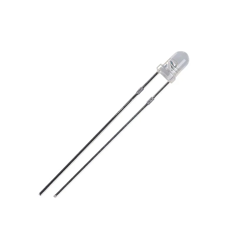 Clear Super Bright LED,White,3mm