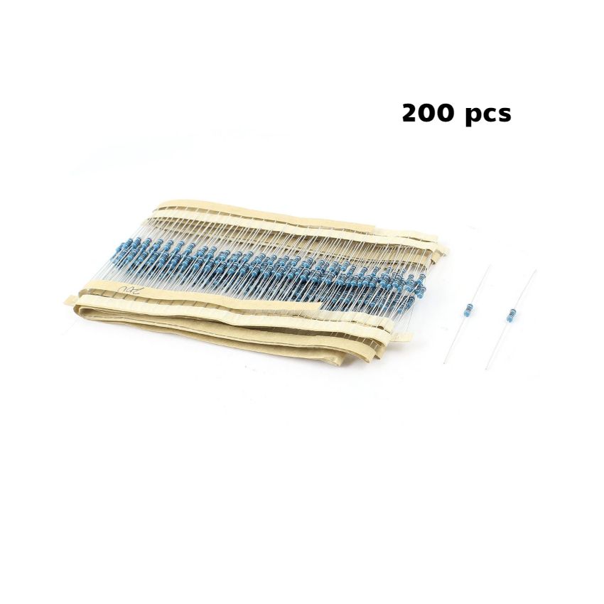 200 OHM 1/4W THROUGH HOLE RESISTOR 200pcs/pack