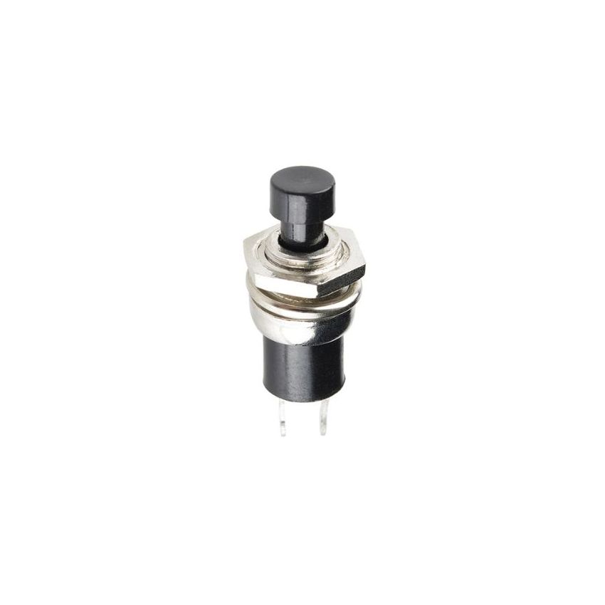 Momentary Button - Panel Mount (Black)