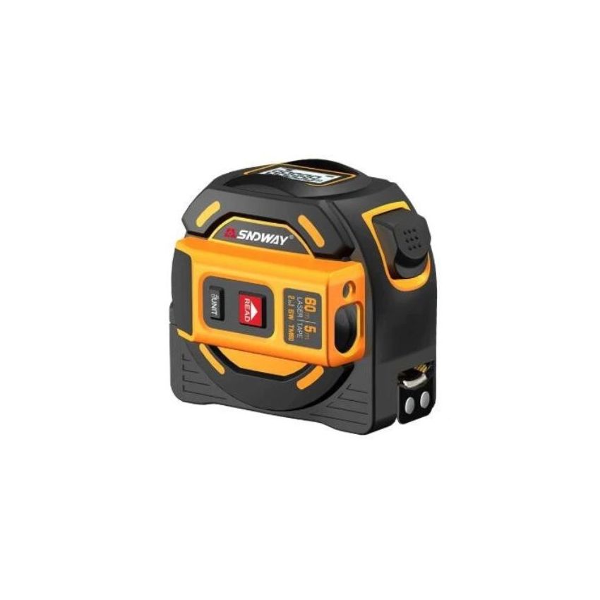 SNDWAY 60m Digital Rangefinder Laser Distance Meter Tape Multi-function Self-Locking Hand Tool Device