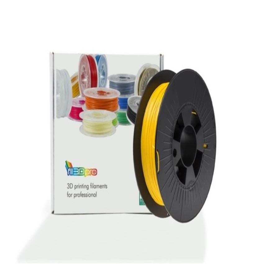 Fil3dpro PLA 1.75mm 3D Printer Filament 750g - Yellow