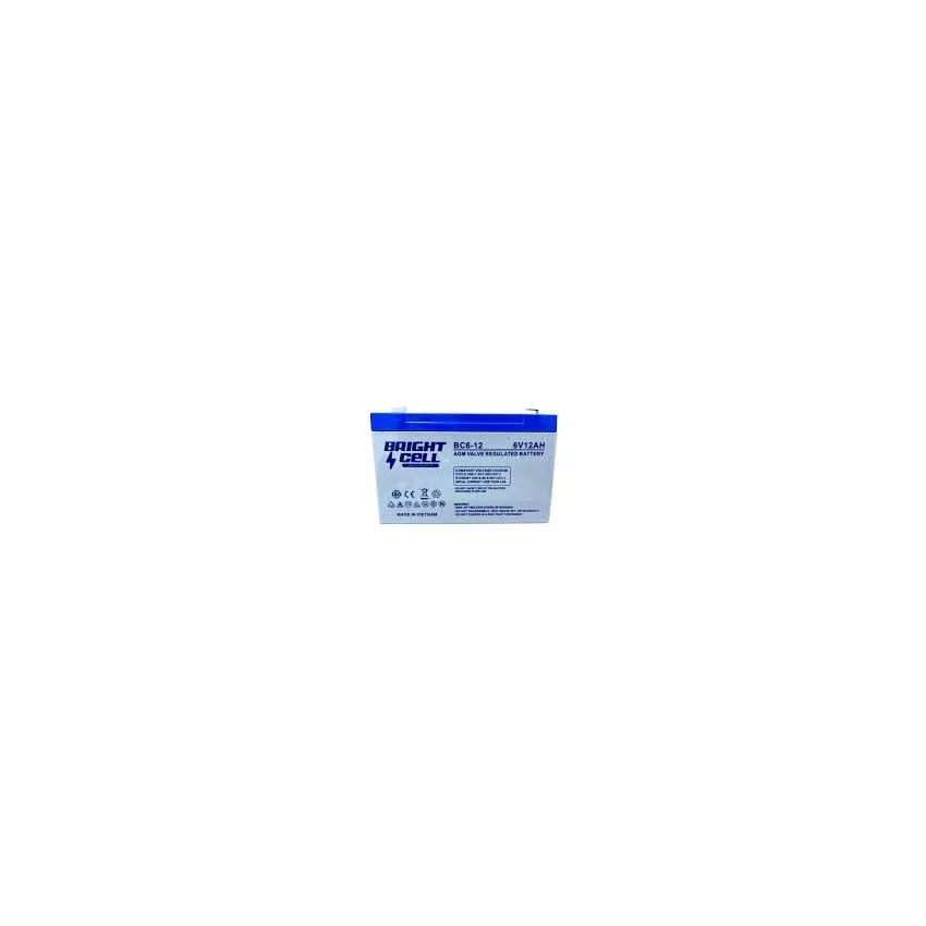 Bright Cell BC6-12 6V 12Ah SLA (Sealed Lead‑Acid) Rechargeable Battery