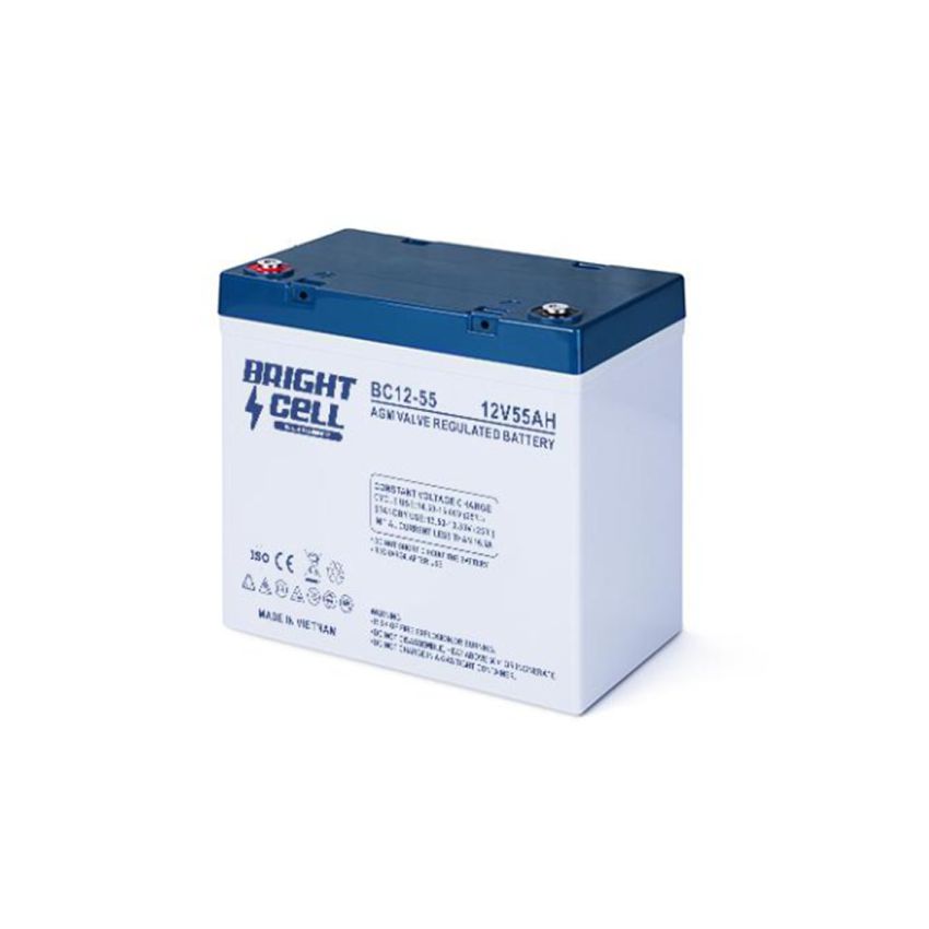 Bright Cell BC12-55 12V 55Ah SLA (Sealed Lead‑Acid) Rechargeable Battery