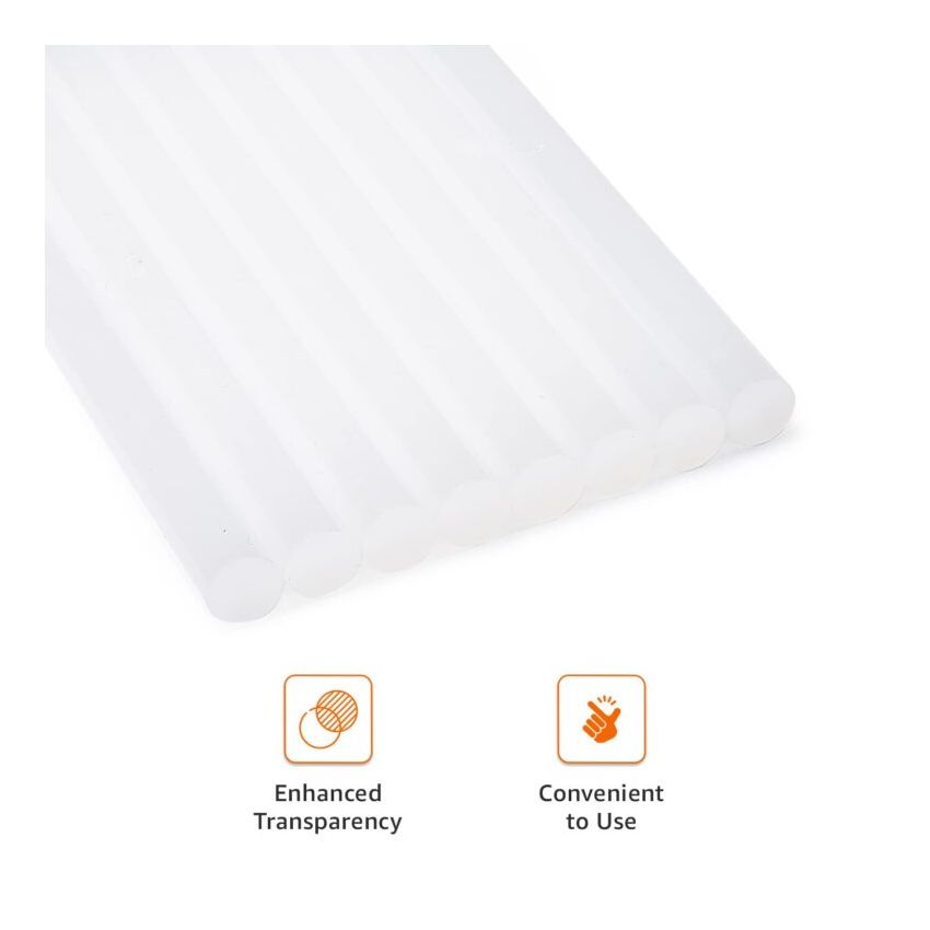10PCS Glue Stick, Clear Hot Melt Adhesive,for Crafting