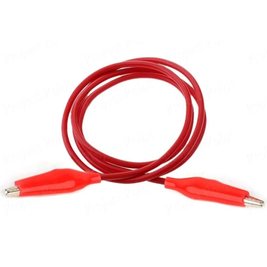 Crocodile to Crocodile, 10-Pieces Alligator Clip Test Lead Set, Assorted Colors with Flexible Insulated Wires