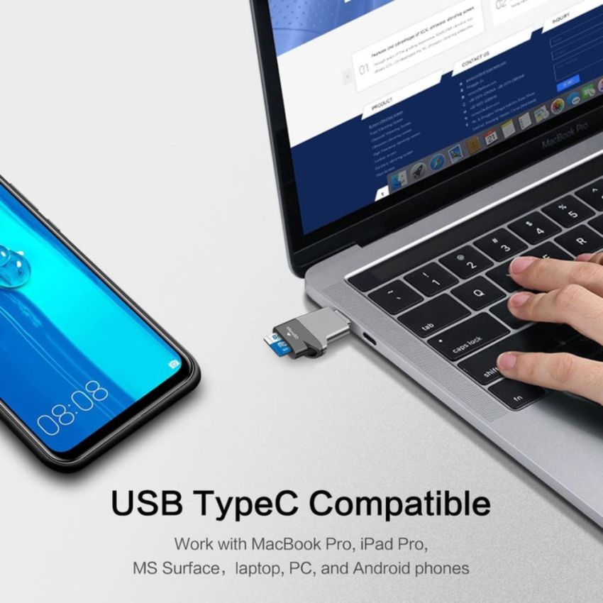 C356,USB-C MicroSD Card Reader with USB 3.0 Super Speed Technology