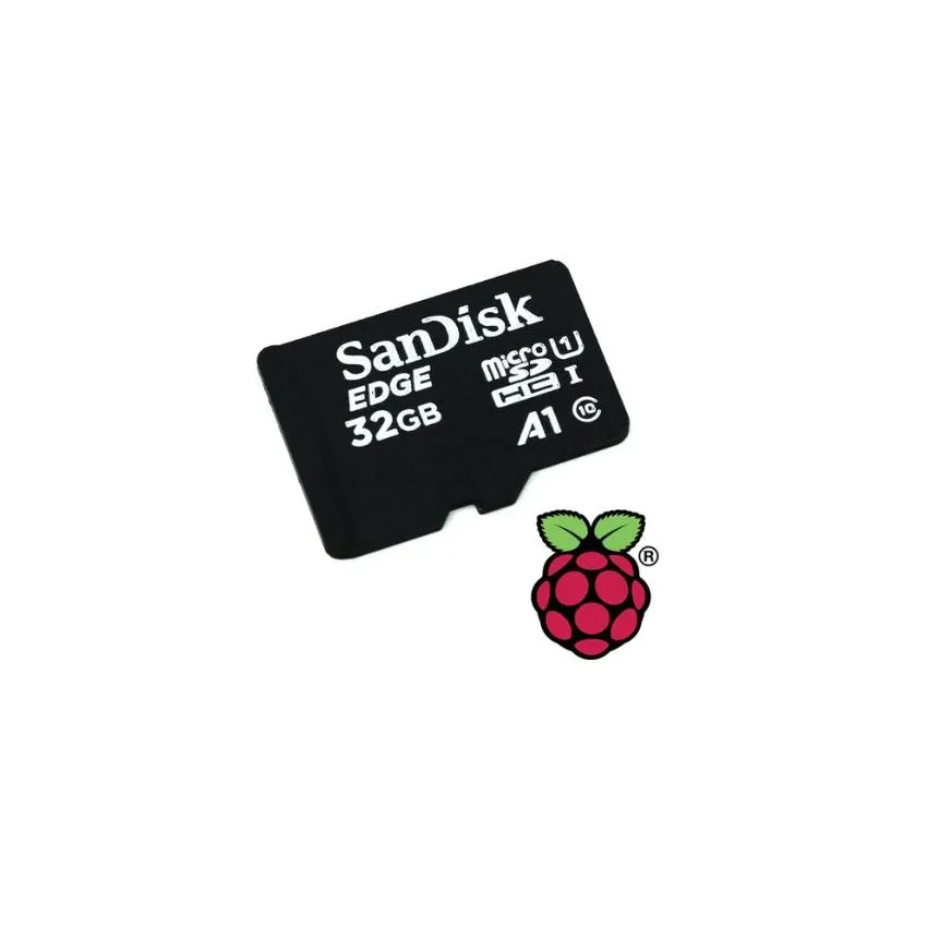 SC1628, Raspberry Pi microSD Card 32GB with Pre-Installed Raspberry Pi OS