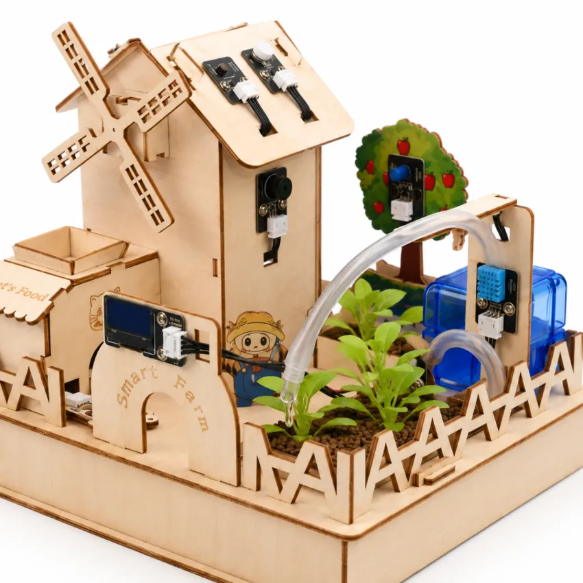 ACEBOTT QE002 ESP32 Smart Farm IoT Starter Kit with Wooden Farm House