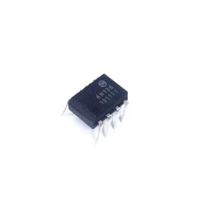 6N136,Optocoupler,DIP-8,1MBd Data Rate