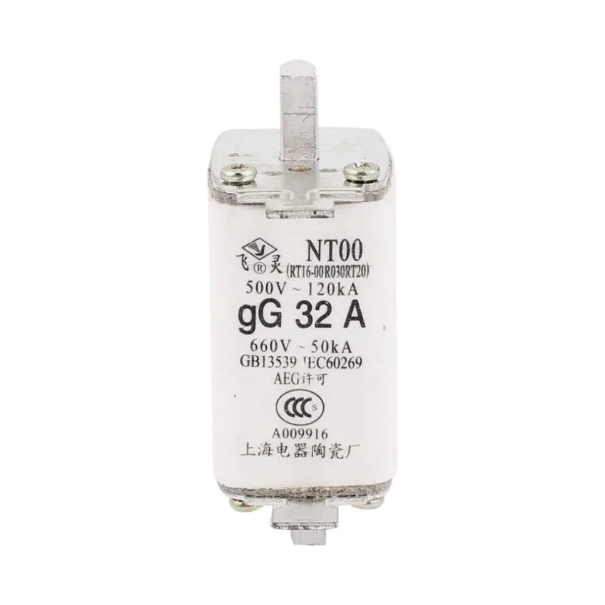 NT00, gL 32A Cylindrical Industrial Fuse - 500V 120kA, 660V 50kA, IEC269, VDE0636, 32 Amp Protection