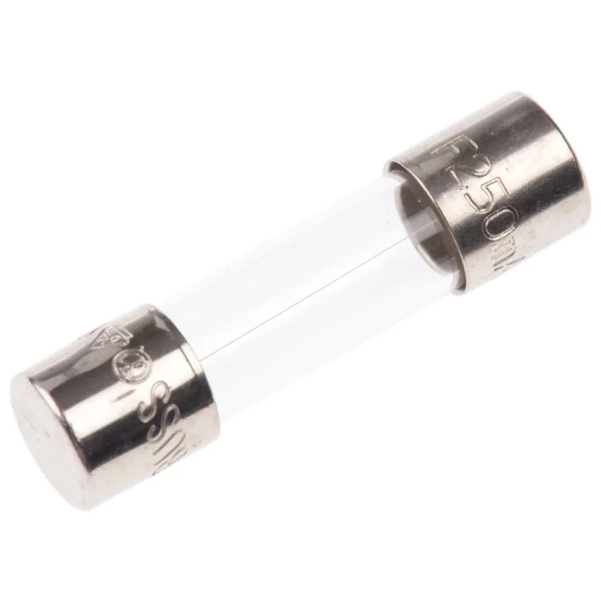 S500500R Glass Cartridge Fuse 500mA 250V 5x20mm Fast Acting