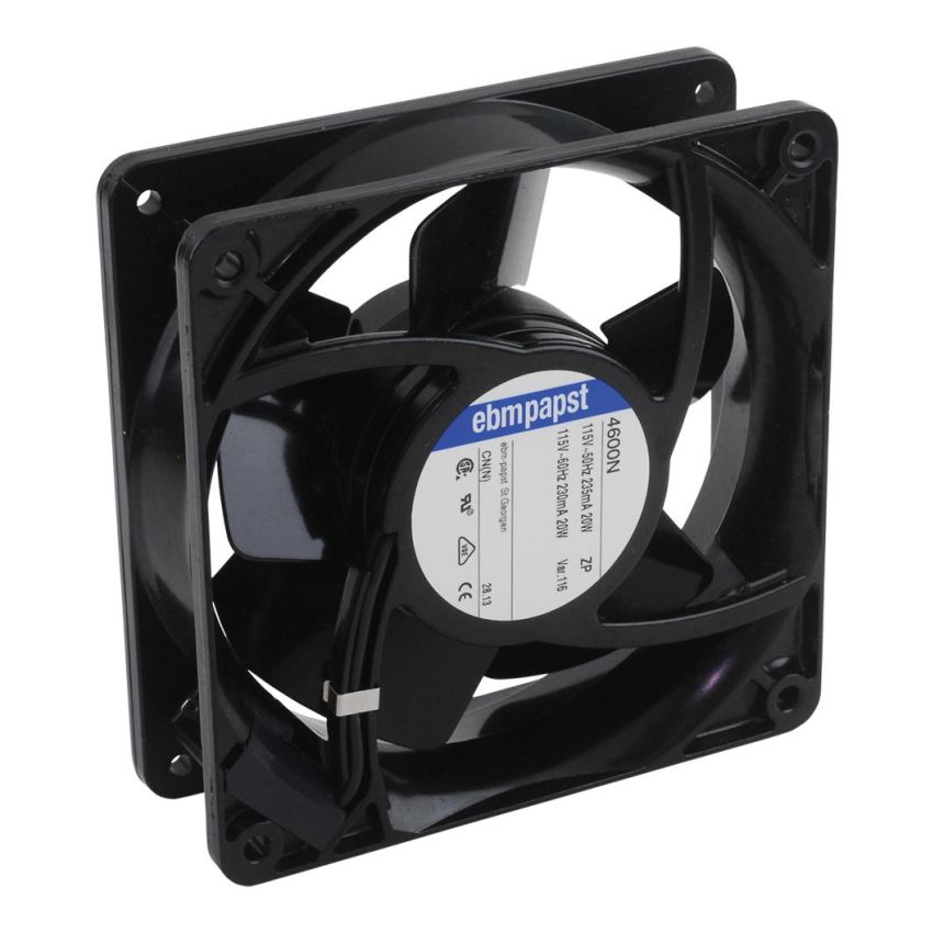 4600N EBMPapst Axial Fan 115V AC 119x119x38mm 105.9CFM Sleeve Bearing