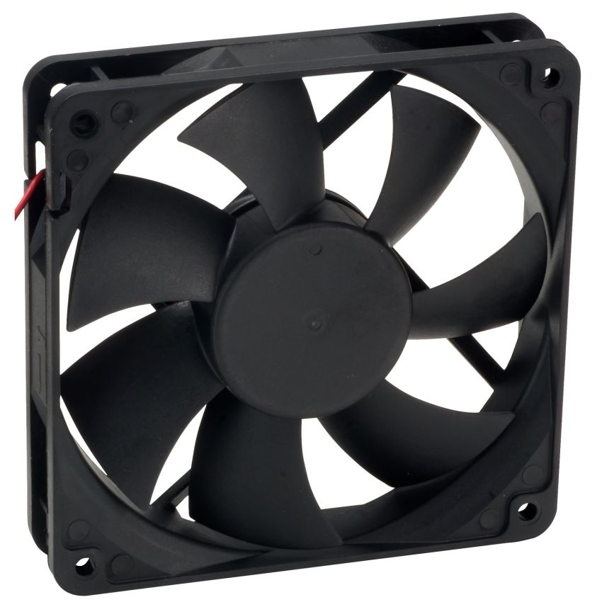 DC Axial Cooling Fan 120x120x25mm 24V Brushless Ball Bearing