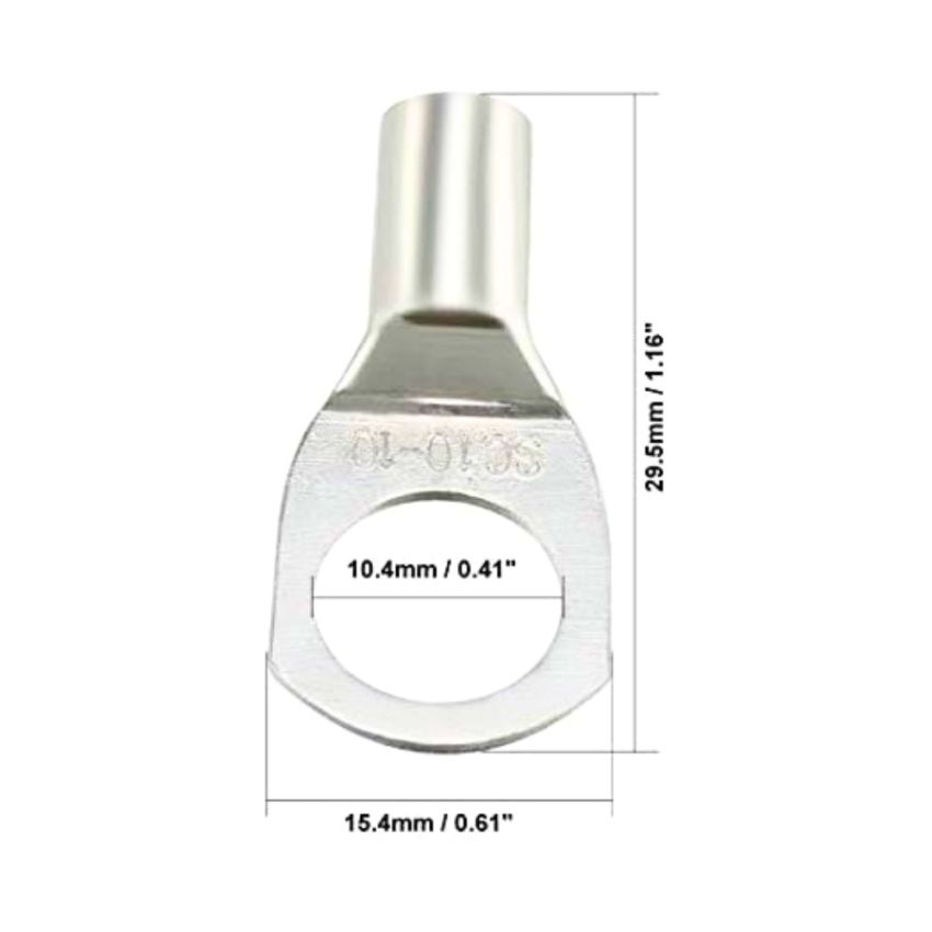 SC 10-10,Cable Lug,Copper Ring Terminal Cable Lug,10mmÂ²,10mm