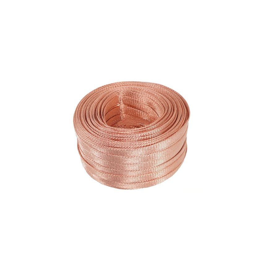 Copper Braid Flat Copper Screen Braiding CU for Cable Shielding Width 4mm to 10mm
