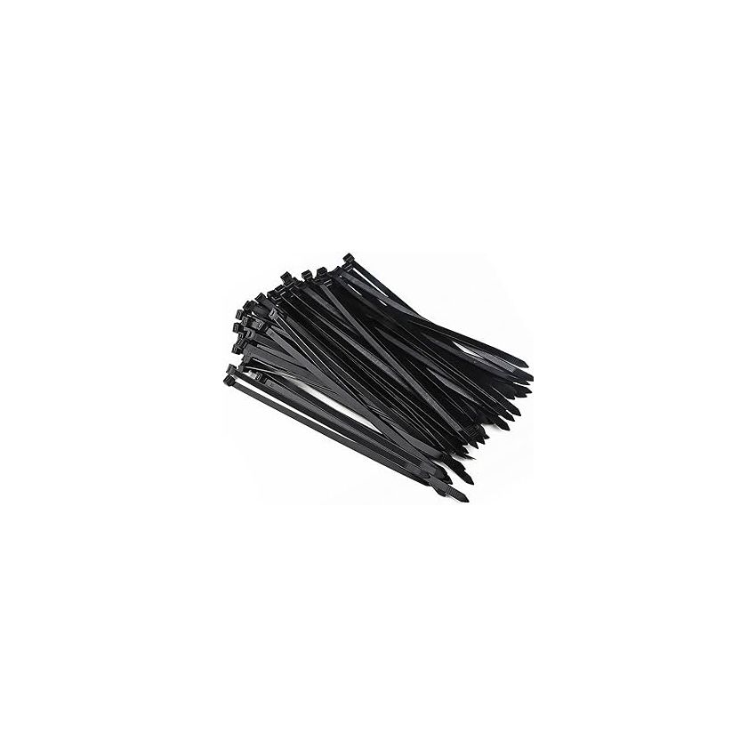 Cable Tie Black 48mm Width 300mm Length Heavy Duty Nylon UV Resistant