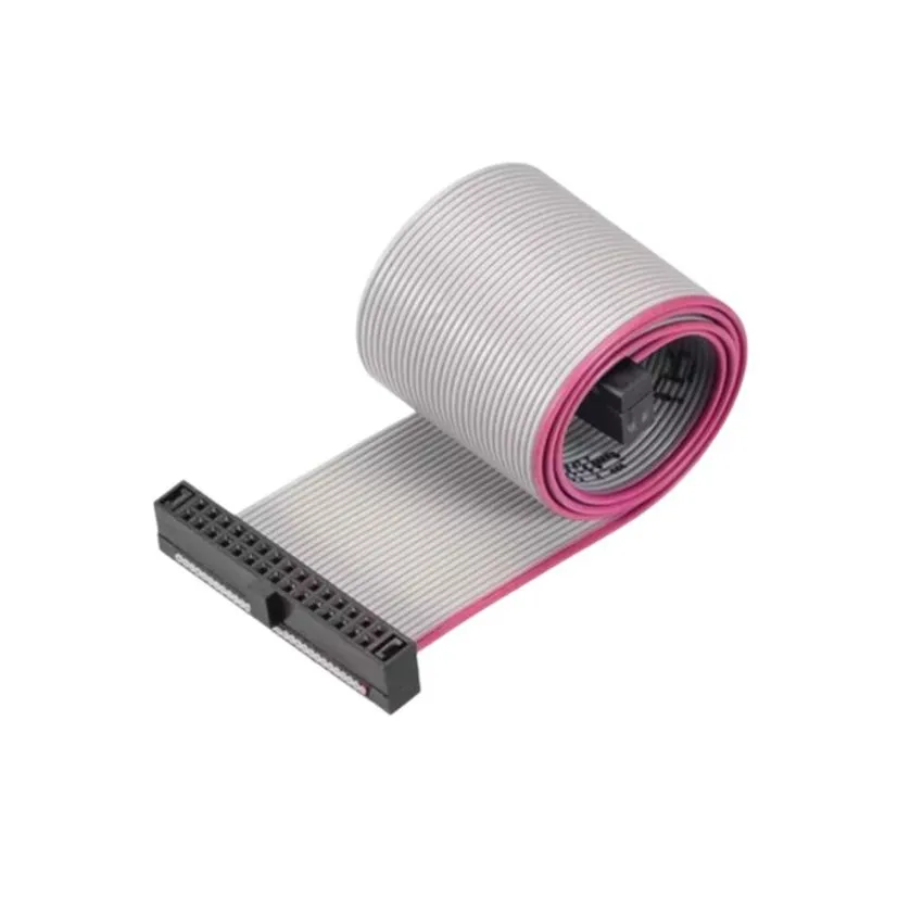 30-Pin Ribbon Cable with IDC Connectors -1M , Flexible Flat Gray Cable for PCB and DIY Electronics