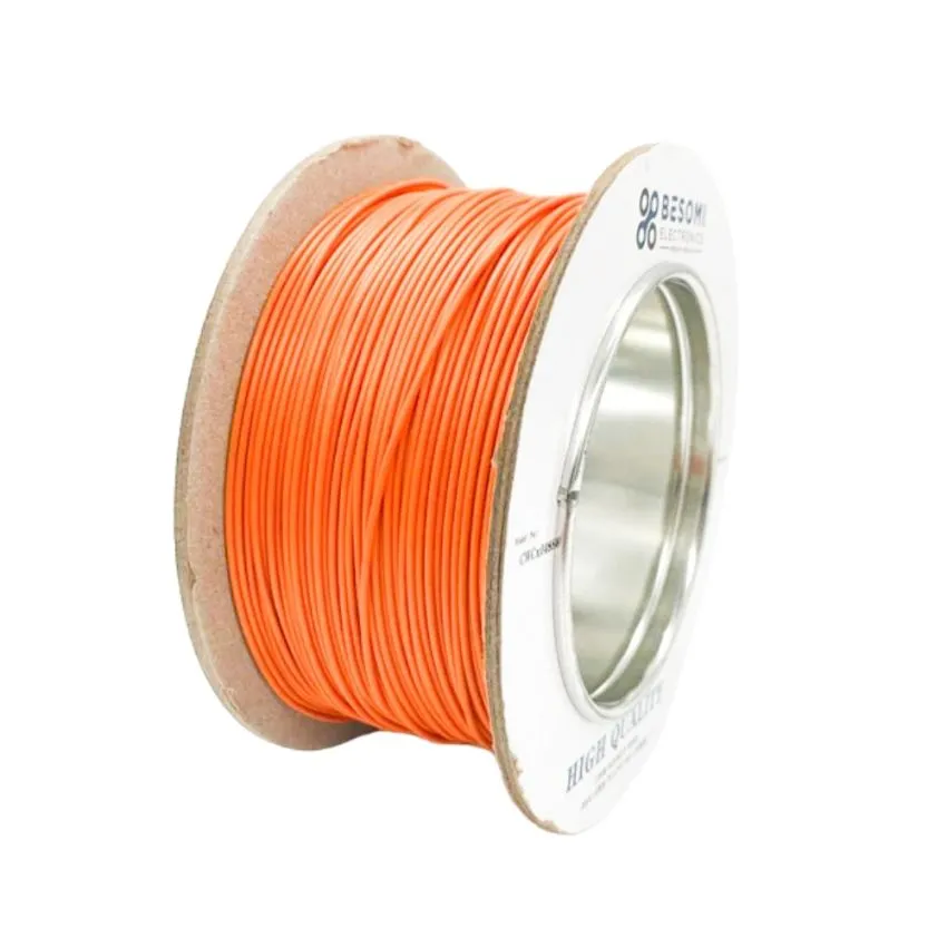 Besomi 20/0.13mm 100m Orange Hookup Wire - High Quality PVC Insulated