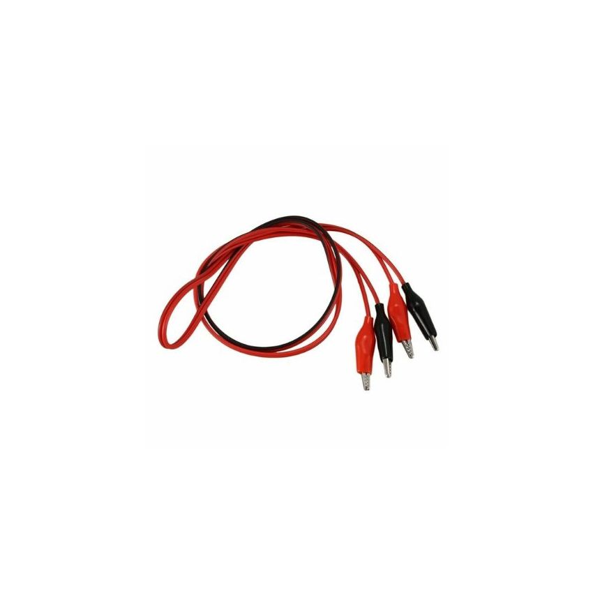 Alligator Clips Crocodile to Crocodile Cable,1M,Red