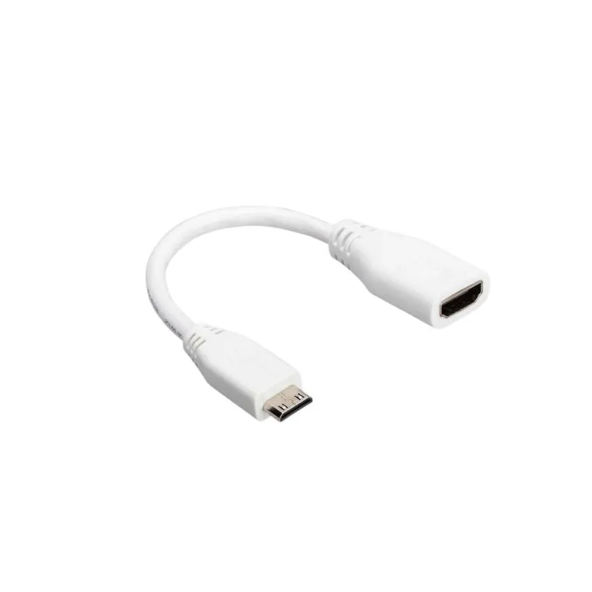 SC0726; Cable, Mini HDMI Male to HDMI Female, 10 cm, Raspberry Pi