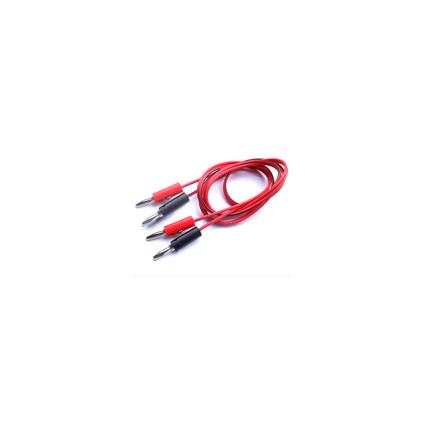 Stackable Banana Plug Cable Set – 4 mm, 100 cm Length, 16 AWG Silicone Wires for Lab & Test Equipment