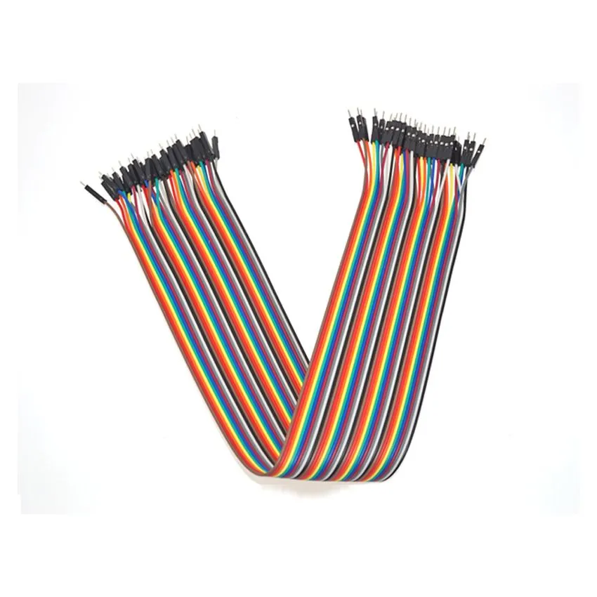 Male to Male Jumper Wire 40CM, Set of 40- Colorful and Durable for Electronics Projects