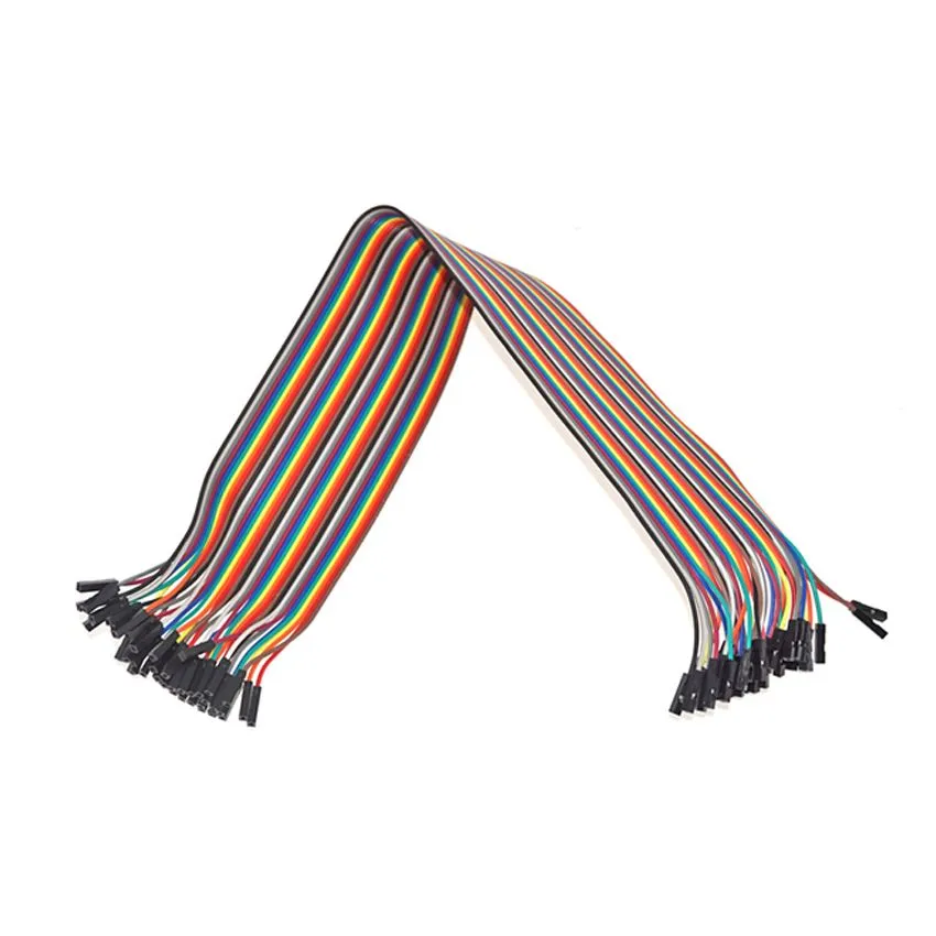 Female to Female Jumper Wires - 40CM ,Set of 40, Ideal for Prototyping and Breadboard Projects
