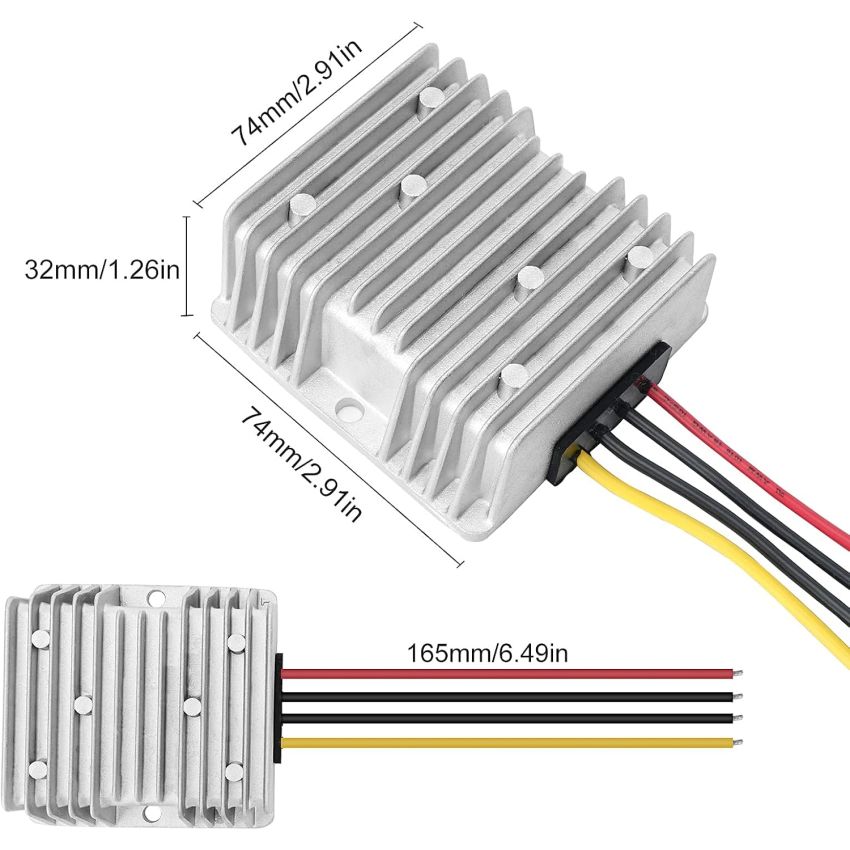 24V to 12V 30A DC/DC Step‑Down Converter Module – High‑Efficiency Buck Regulator, 360W Output