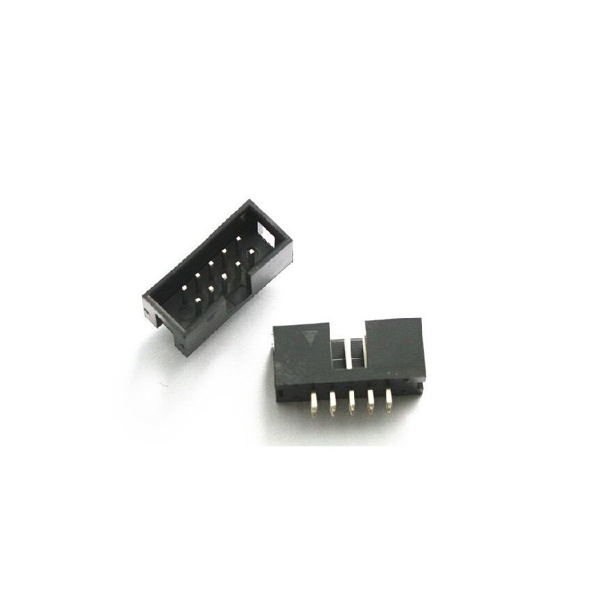IDC 10-Pin Male Connector Straight 2.54mm Pitch Dual Row Header
