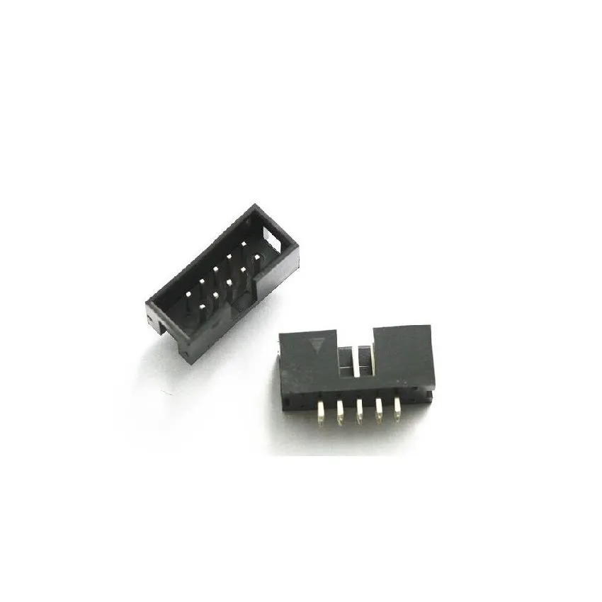 IDC 2×5-Pin Male Header, 10-Pin, Straight Through-Hole, 2.54 mm Pitch Connector