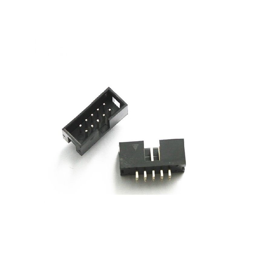 IDC 10-Pin Male Connector Straight 2.54mm Pitch Dual Row Header