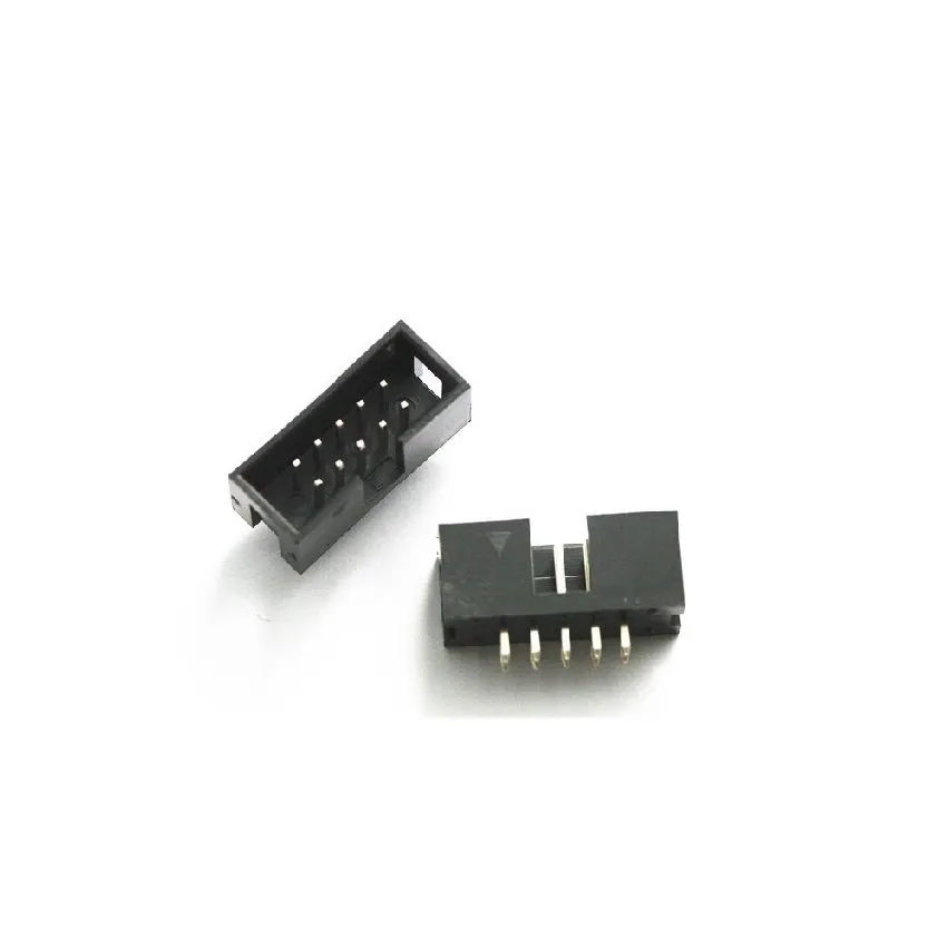 IDC 2×5-Pin Male Header, 10-Pin, Straight Through-Hole, 2.54 mm Pitch Connector