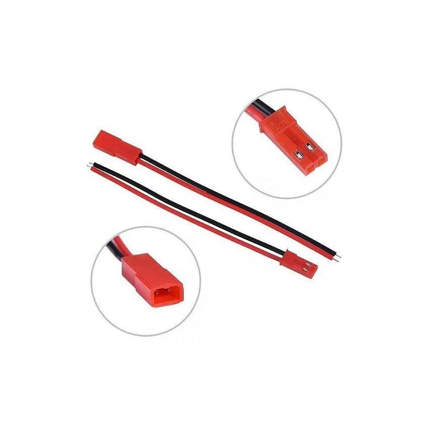 JST Connector with wire,2-Pin,Female