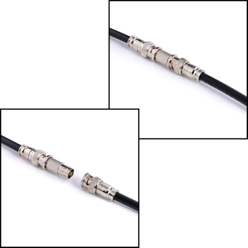 RG59,BNC Connector Coaxial Cable Connector Crimp Type Nickel Plated
