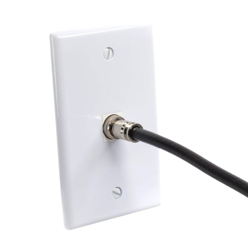 RG59,BNC Connector Coaxial Cable Connector Crimp Type Nickel Plated