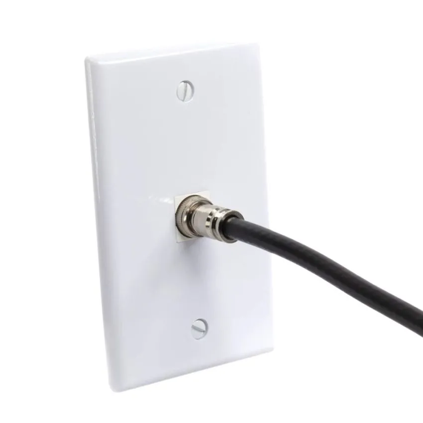 RG59,BNC Connector Coaxial Cable Connector Crimp Type Nickel Plated