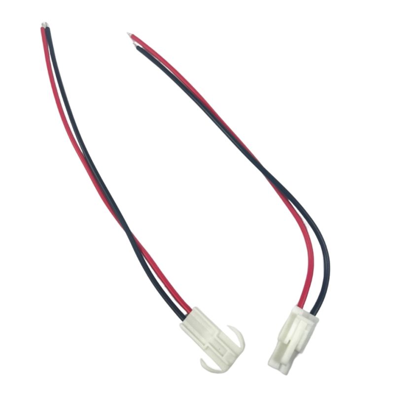 JST Connector with Cable,150mm Length, 2.0mm Pitch, 2 Pin,(M/F),White