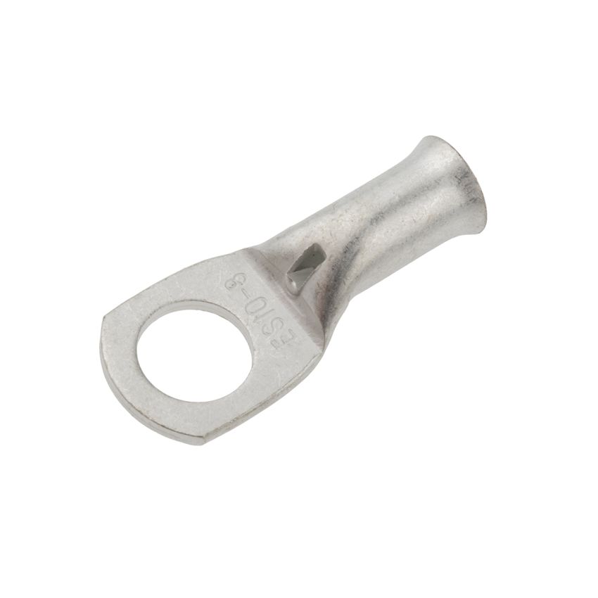 NDC10/8 Ring Terminal Connector Uninsulated Crimp 10mm² Conductor 8mm Stud Hole