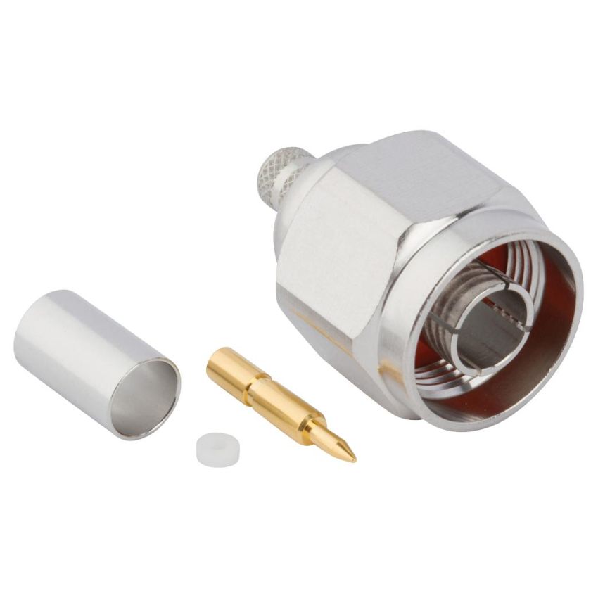 172395 RF Connector N Straight Plug Cable Amphenol 50 Ohm Crimp Type
