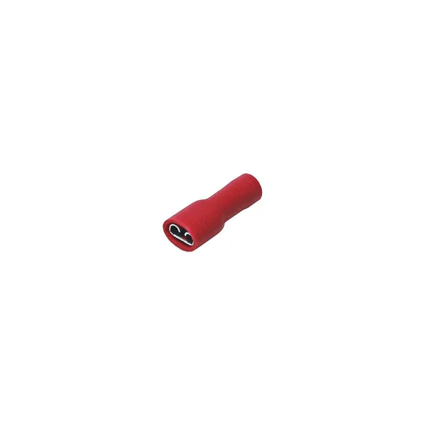 FDFD1.25-250 Female Disconnect Terminal Red Fully Insulated 22-16AWG 250 Tab Width