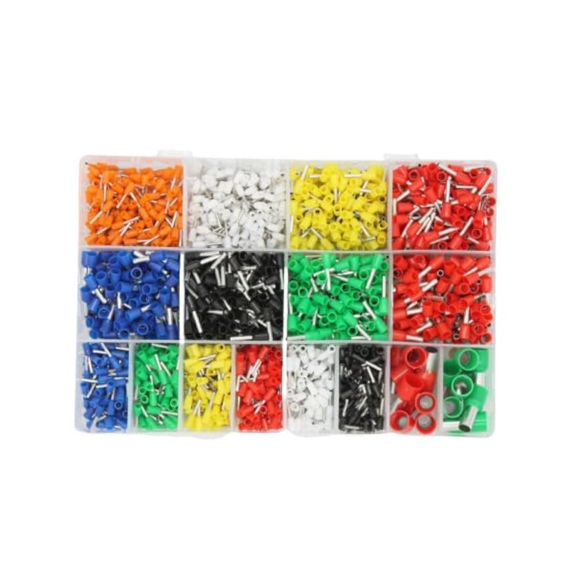 2120PCS Cord Pin End Terminal Kit, Insulated Ferrule Crimp Connectors, 22–5 AWG Assorted with Storage Box