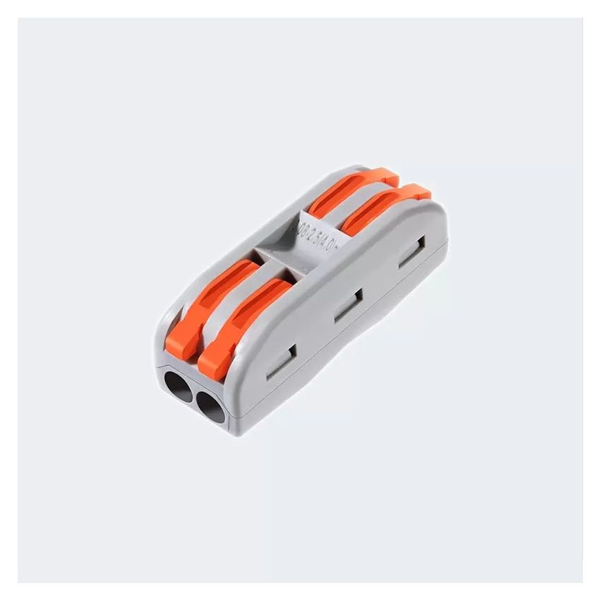 PCT-222, Quick Connector 2-Way Double Sided, 0.08–2.5mm² Wire Range 32A 250V
